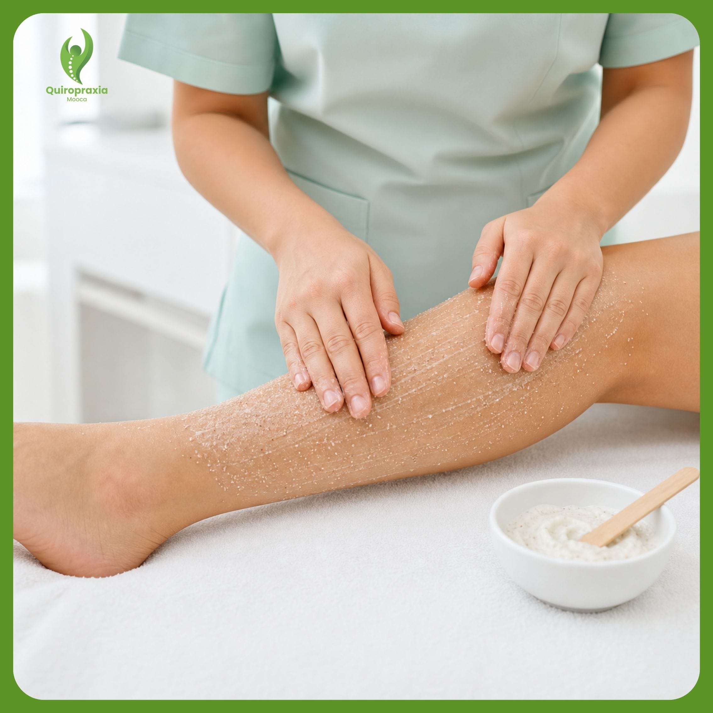 Esfoliação corporal com hidratação — Quiropraxia Mooca